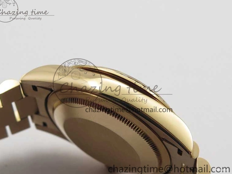Bracelet Day-Date Dial Silver on Crystal RG A2836 Best Edition 128235 Marker Crystal BP President 36mm RG 0511